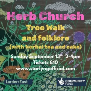 Herb Church Tree Walk and Folklore, Sunday 13th September 2-4pm